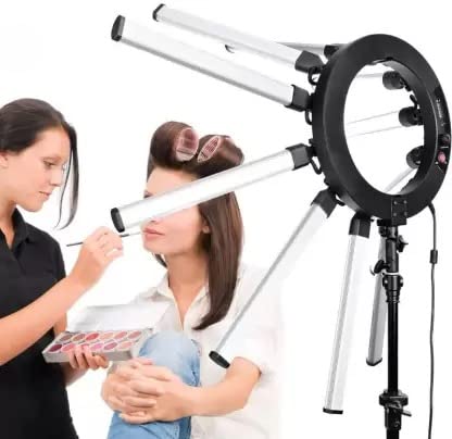 Welocity Professional 12 ARM Professional LED Star Ring Light Photo & Video, 12 Arms Star Lamp LED Photographic Video Ring Light for Makeup Artist, Salon, and Parlour Lighting