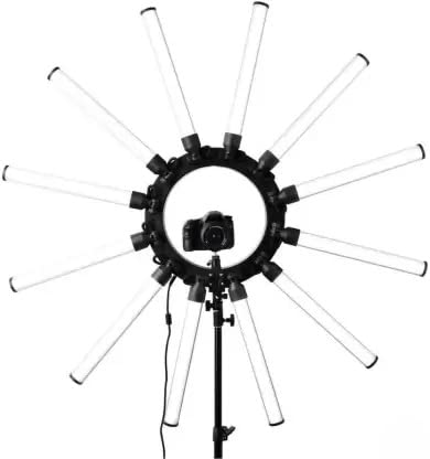 Welocity Professional 12 ARM Professional LED Star Ring Light Photo & Video, 12 Arms Star Lamp LED Photographic Video Ring Light for Makeup Artist, Salon, and Parlour Lighting