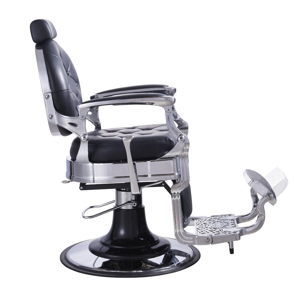 Premium Heavy Duty Barber Chair Men's Grooming Barbershop Hydraulic Chair