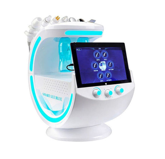 Welocity Professional 7 in 1 Intelligent Multifunctional Oxygen Facial Machine Skin Management System smart ice blue skin analyzer Hydro MicroDermabrasion Hydra Facial Machine Aqua Peel Diamond Peeling Beauty Equipment deep cleansing machine For Clinical